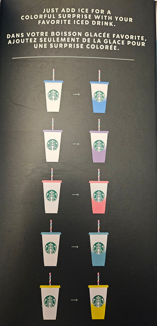 Starbucks Mystery Color Changing Cold Cups