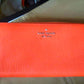 Kate Spade Orange Wallet Pebble Leather NWT HTF Authentic Designer
