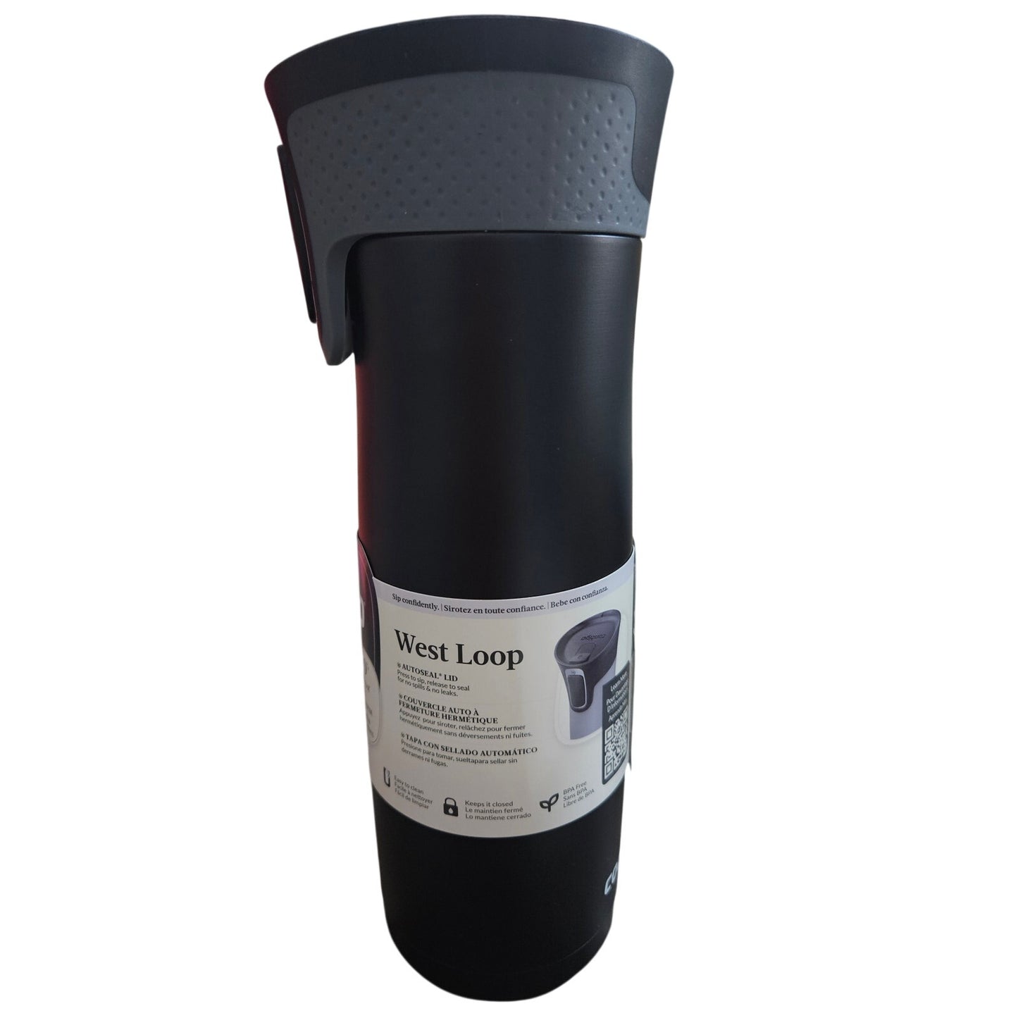 Contigo West Loop Spill-Proof  Travel Mug  Autoseal 20 oz BPA Free Black New