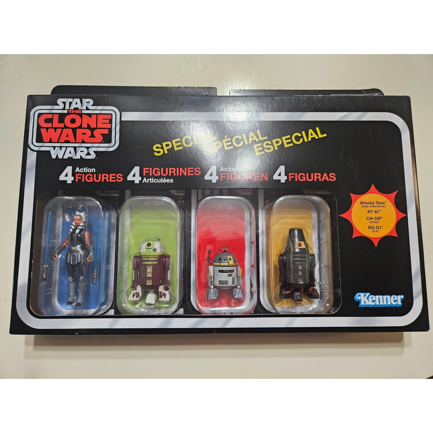 Disney Star Wars Clone Wars Ahsoka Tano Vintage Collection Kenner Set of 4 RARE