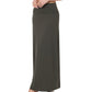 Zenana Relaxed Fit Maxi Skirt