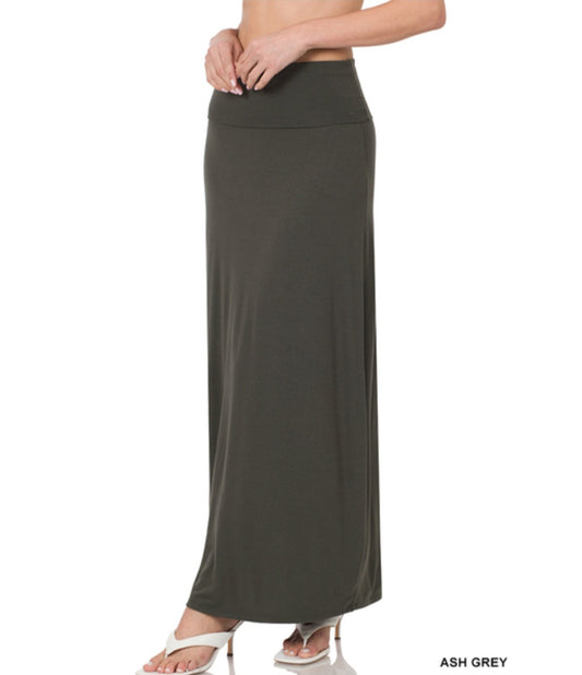 Zenana Relaxed Fit Maxi Skirt