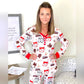 Cocoa & Cookies Winter Long Sleeve Pajama Set with Pants and Long Sleeve Top NEW