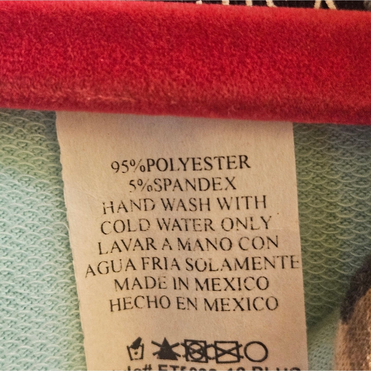 Heimish Mint Green Blue Sweatshirt Hoodie With Leopard Accents NWT 3X Light