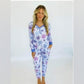 Shirley and Stone Winter Snowflake Pajama Set Top and Bottom Matching NWT