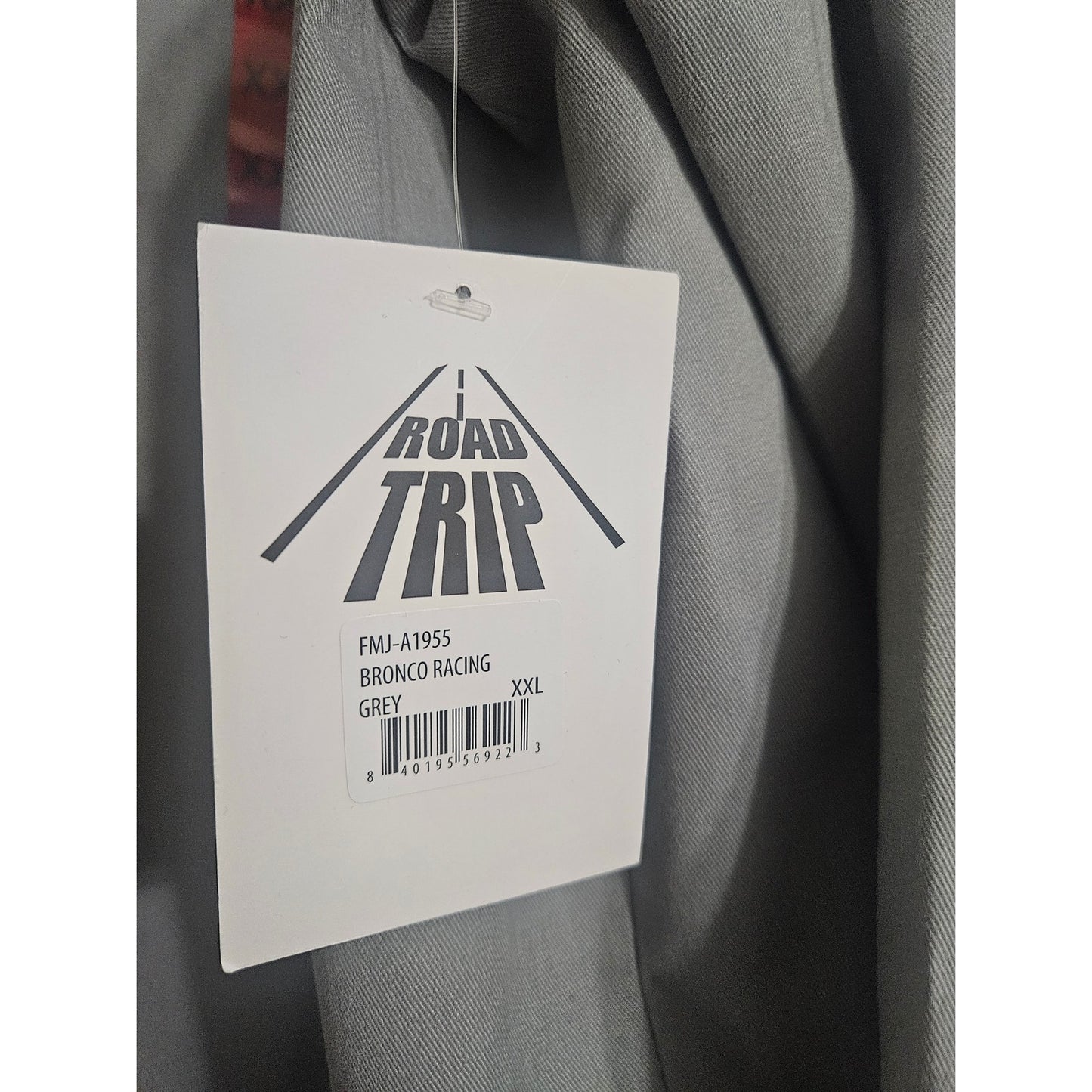 Ford Bronco NWT Roadtrip Go Wild Grey Driving Snap Button Mens Jacket 2XL Coat