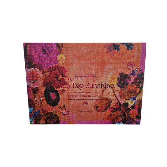 Australian Naturals "Good Day Sunshine!" body pamper trio set. Limited Edition.