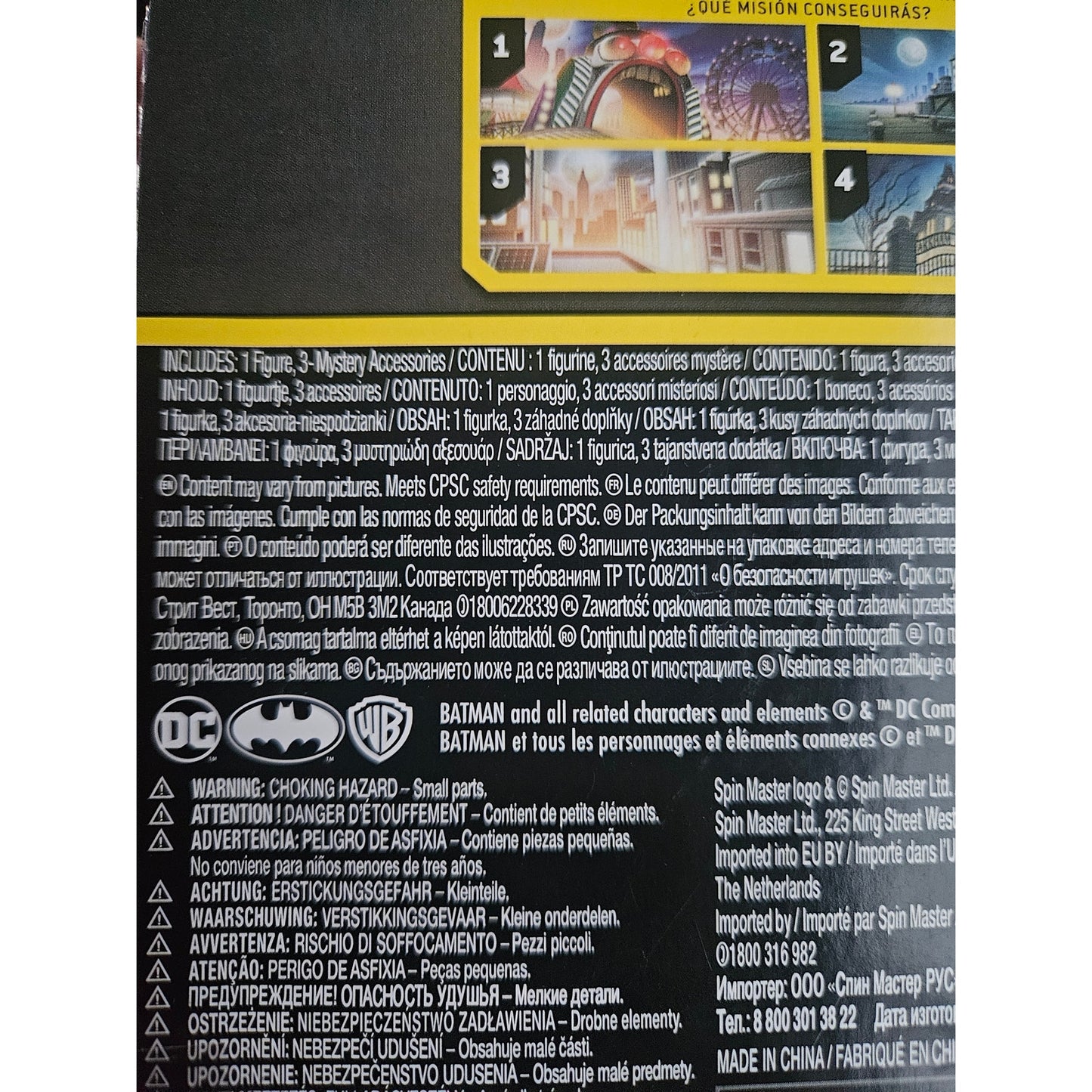 DC Batman 4-inch action figure "The Caped Crusader" 3 mystery accessories 1st Ed