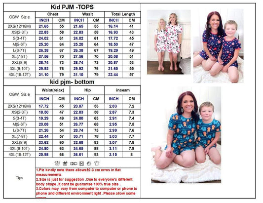 Shirley matching mommy and me pajama sets